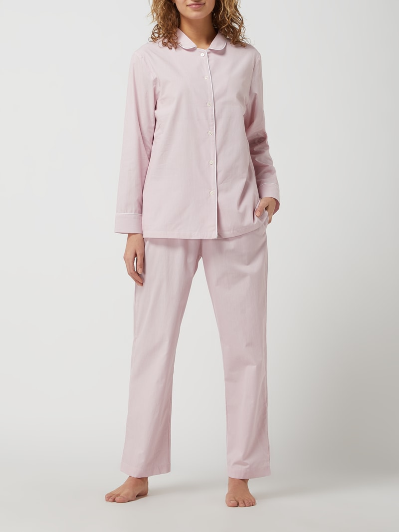 Pyjama aus Baumwolle in altrosa