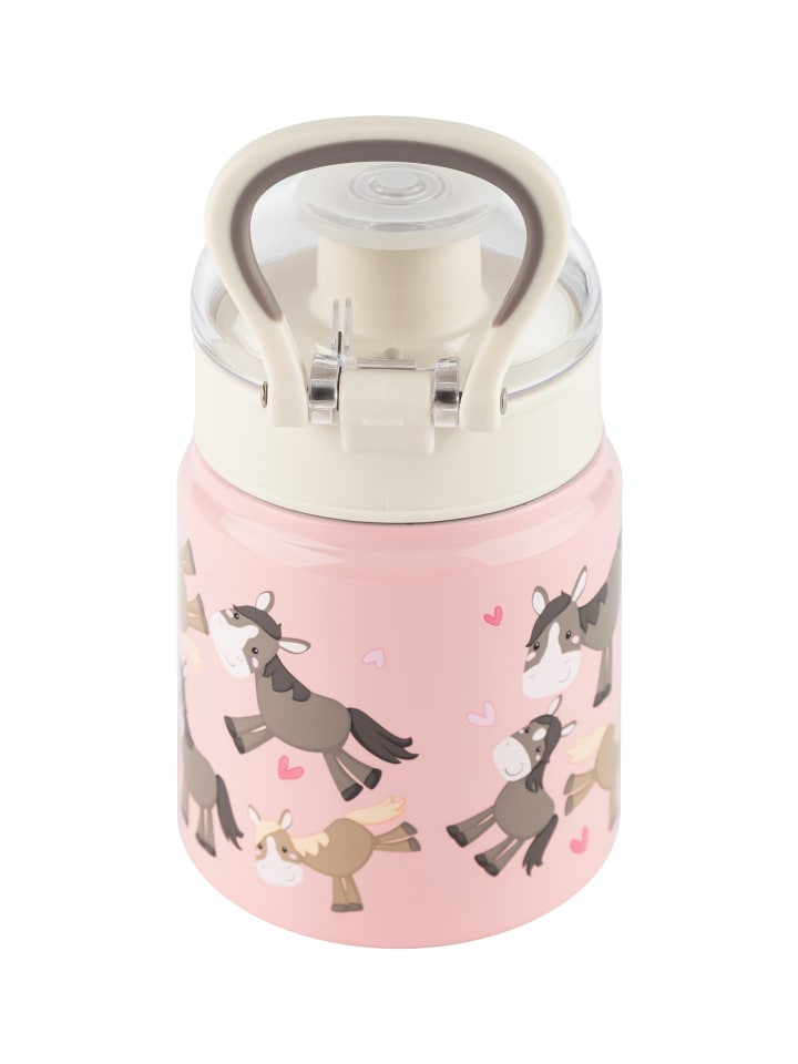 Sigikid Edelstahl-Trinkflasche Kindermotiv Pony, 400ml in rosa günstig kaufen onesize