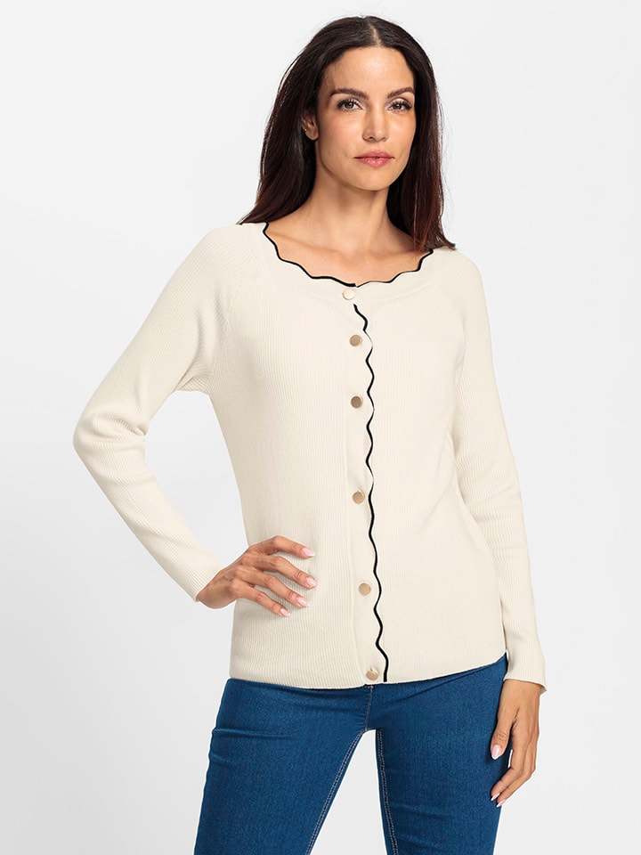 Heine Cardigan in Champagner günstig kaufen