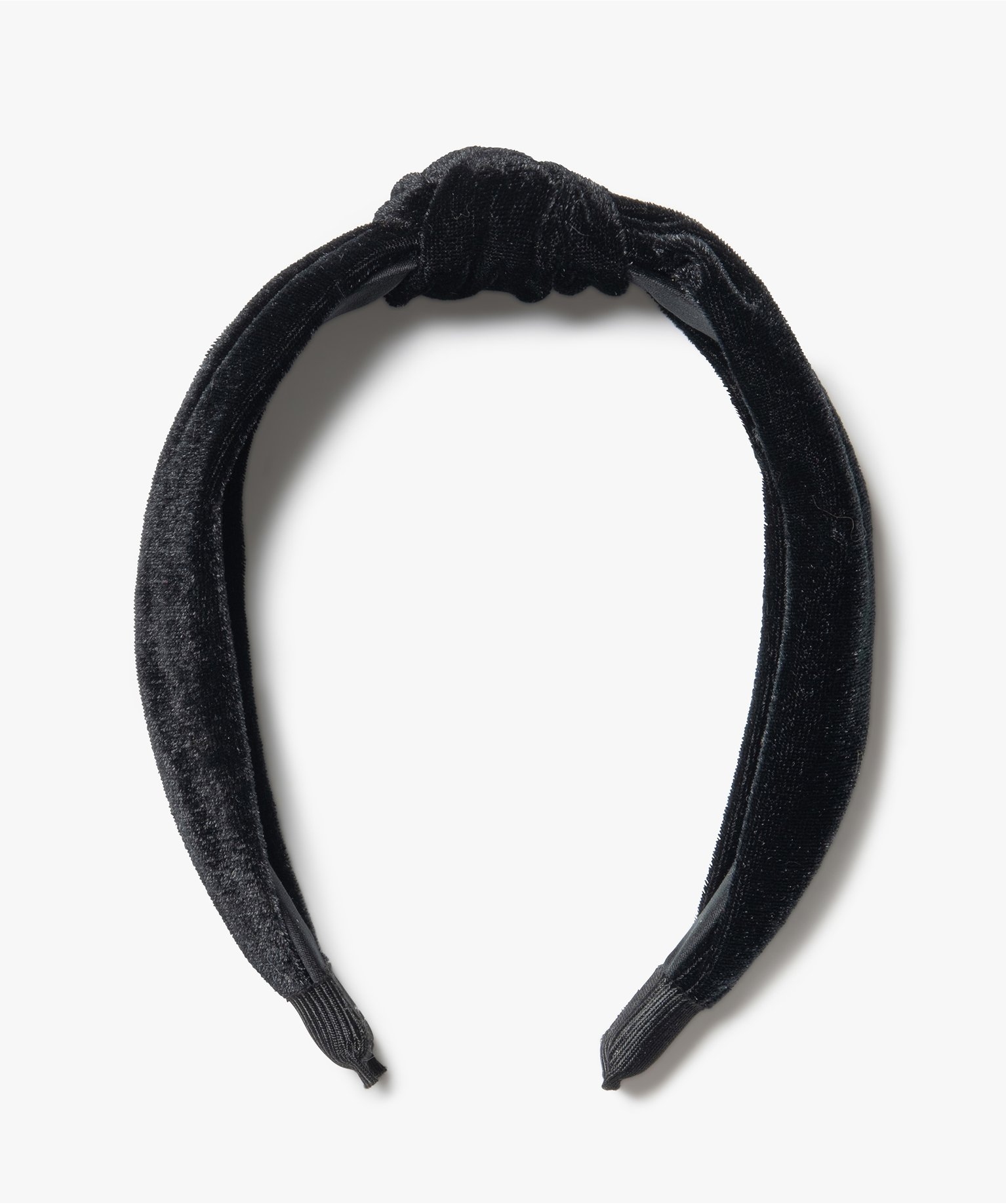 Serre-tête femme large en velours noir | GEMO