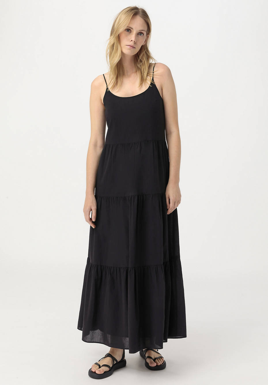 Crêpe-Kleid aus reiner Bio-Baumwolle