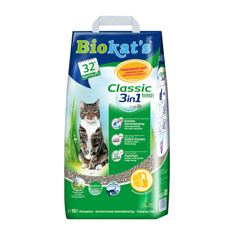 Biokat's Katzenstreu Biokat's classic fresh 3in1 10 l