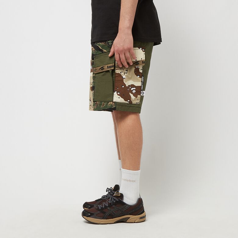 Aape by A Bathing Ape Aape Woven Shorts Army khaki