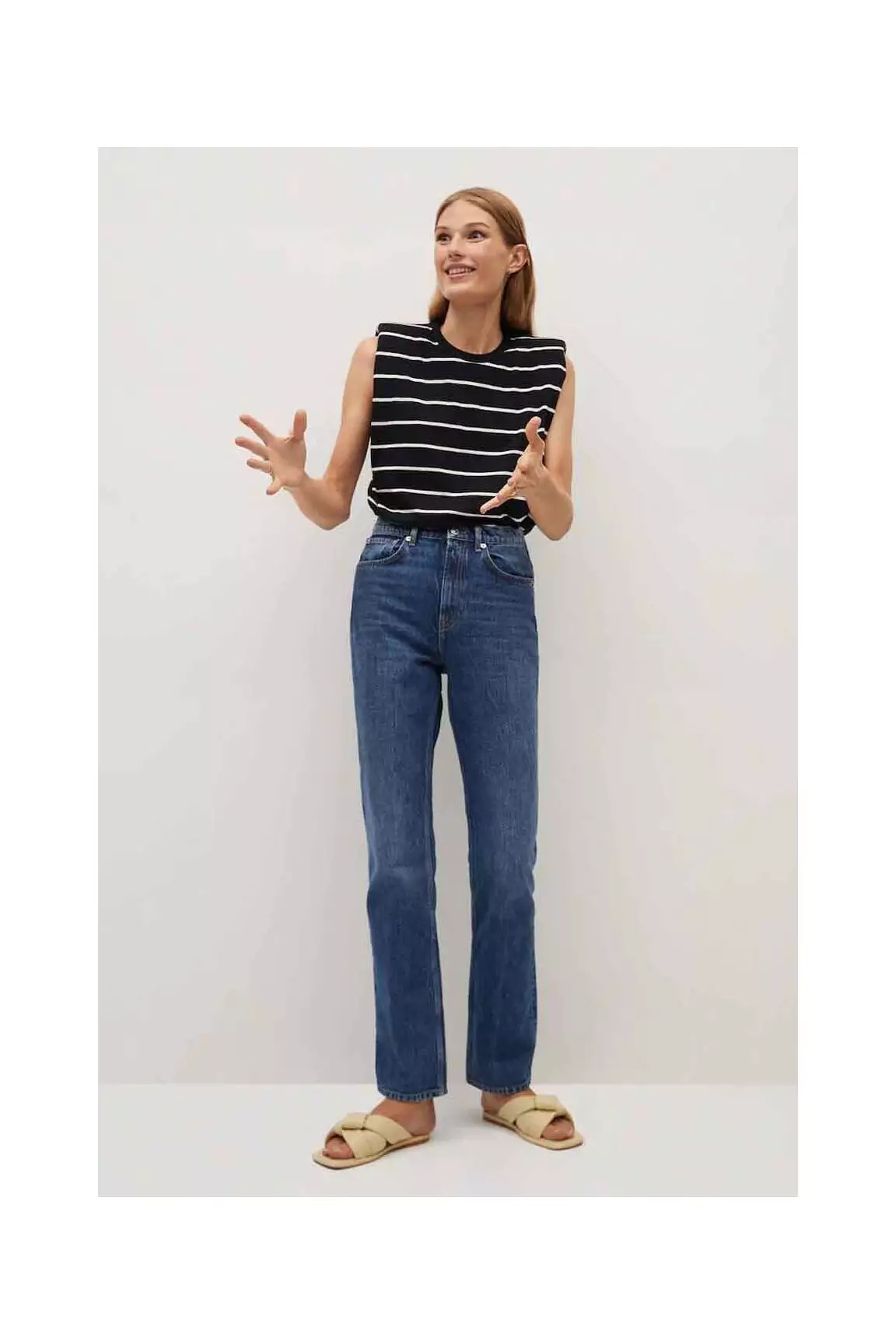 Mango Tops Femme couleur blanc