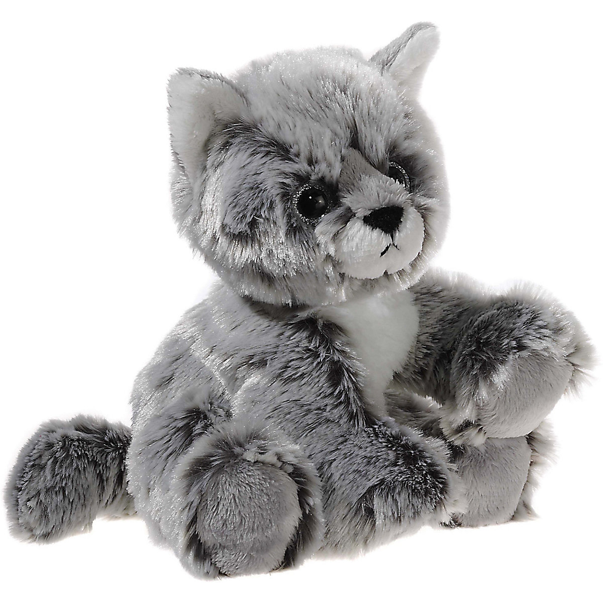 GLITTER-KITTY Katzen-Baby graumeliert, 20 cm