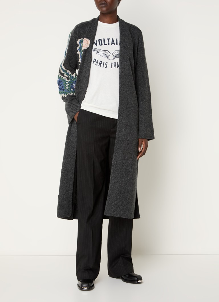 Cardigan Salonny din lână groasă cu tiv, de la Zadig&Voltaire.