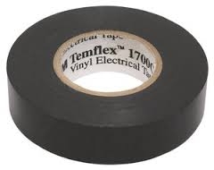 Bandă adezivă din vinil 3M 15000192 1500 Temflex, neagră, 19 mm x 20 m.