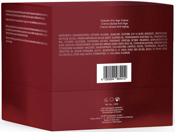 KLAPP Skin Care Science Repagen Exclusive Global Anti-Age Cream Gesichtscreme