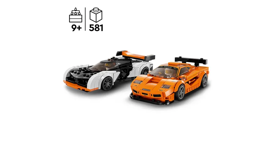 LEGO Speed Champions 76918 McLaren Solus GT & McLaren F1 LM Spielzeug