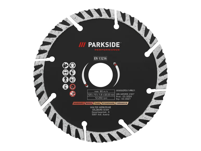 PARKSIDE PERFORMANCE® Disque para meuleuse d'angle