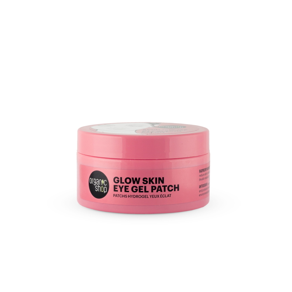 organic shop Patchs hydrogel yeux éclat au thé glacéframboise et antioxydants 60 patchs Soin du regard