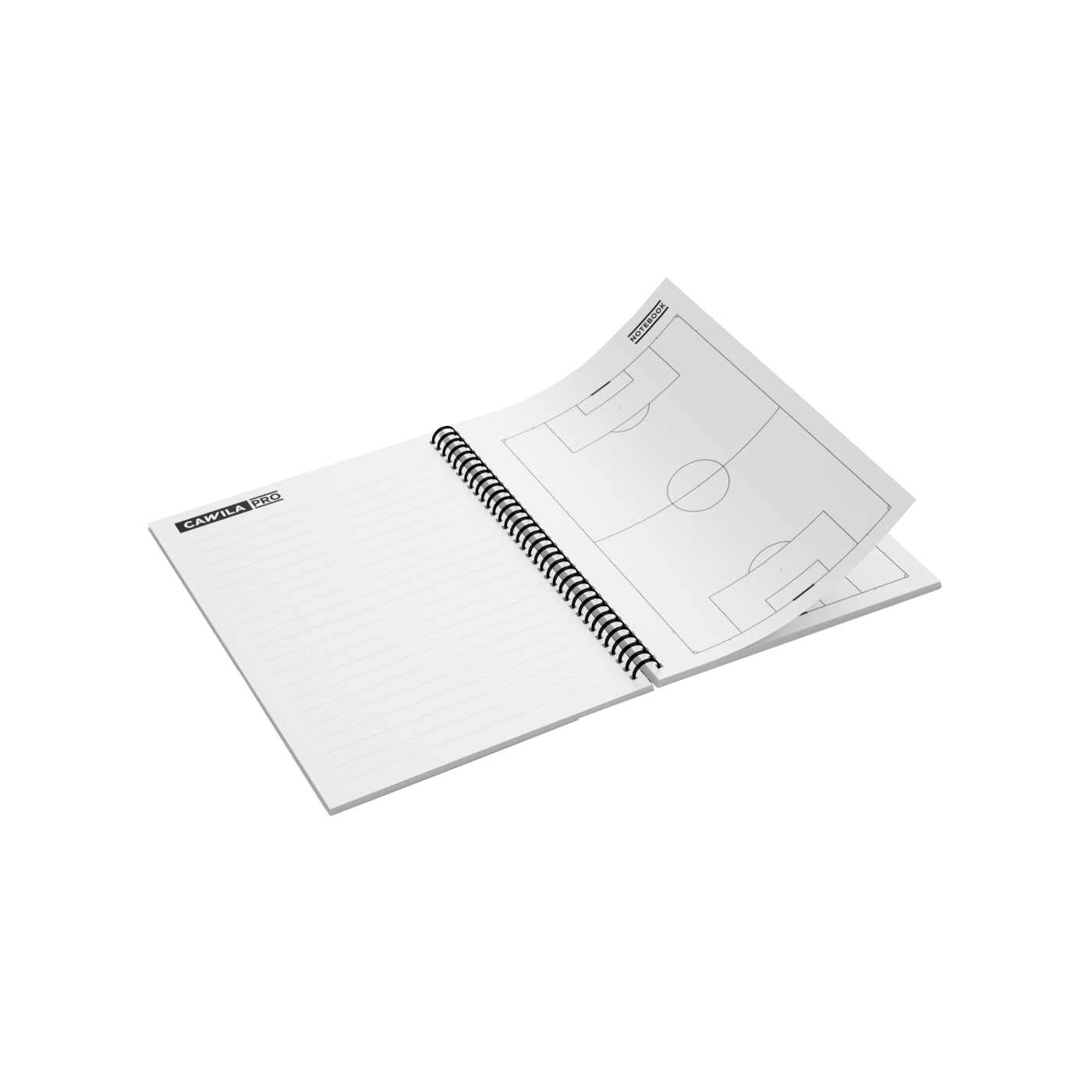 Cawila PRO 100 Blatt A6 Notebook Lehrblock Weiss