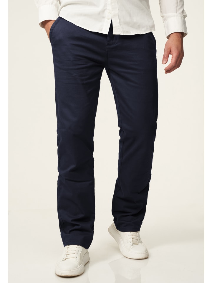 DAILY COTTON Chinohose - DCDAVIE Chino Hose Jeans Stoffhose Straight-Fit in Navy günstig kaufen