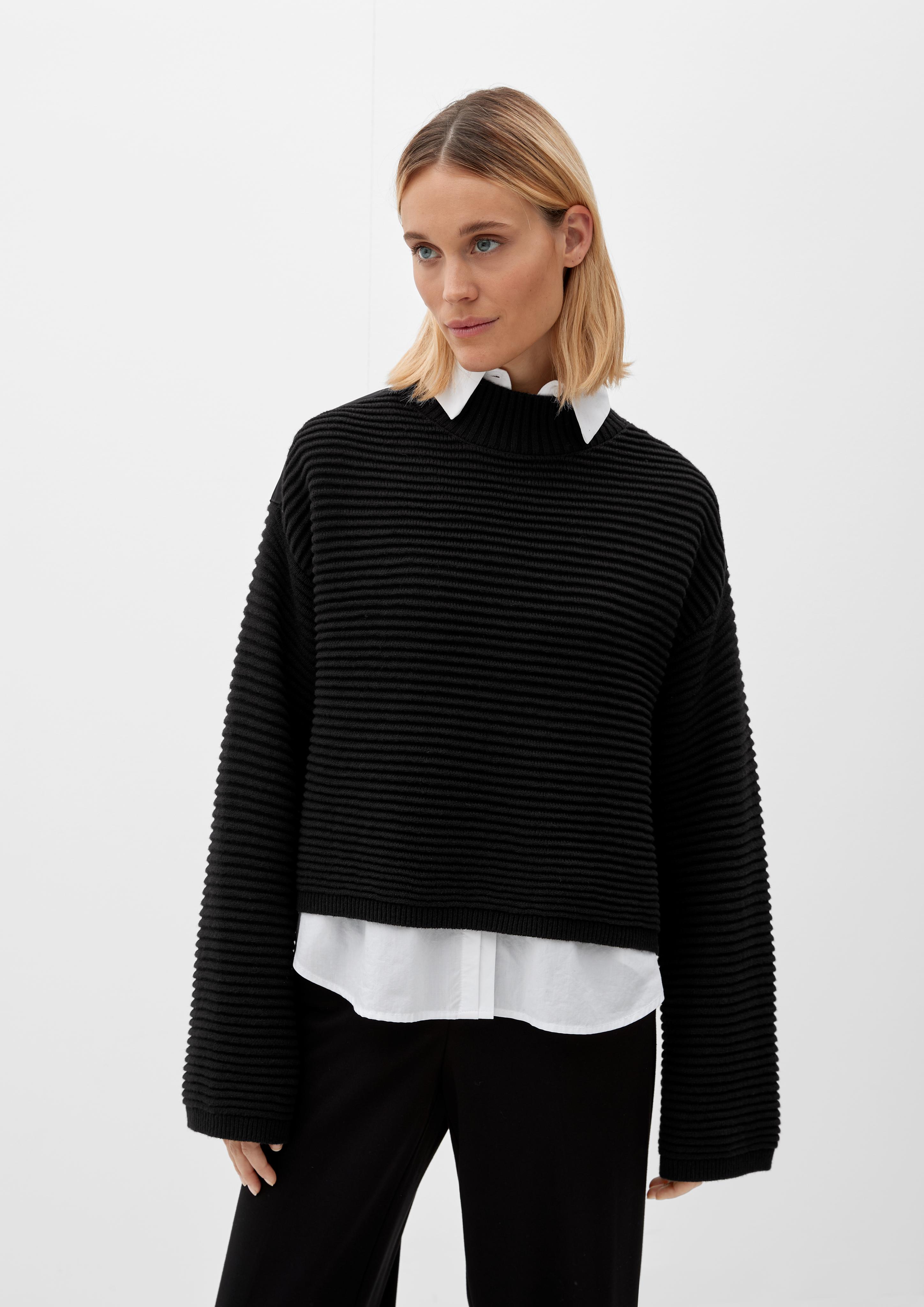 Strickpullover mit Streifen  2120792-9999