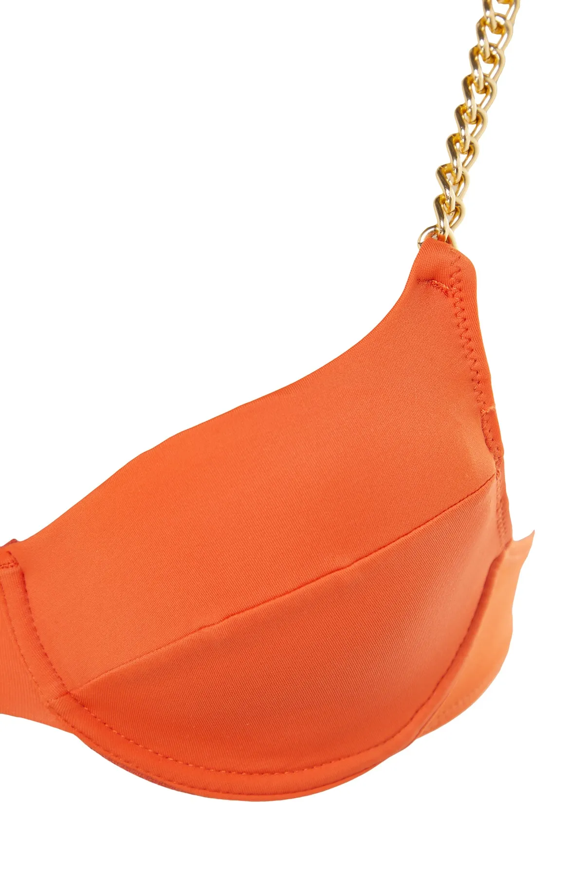 Trendyol Collection  Bikinioberteil mit Zimt-Bügelkette und Accessoire TBESS22BU0047