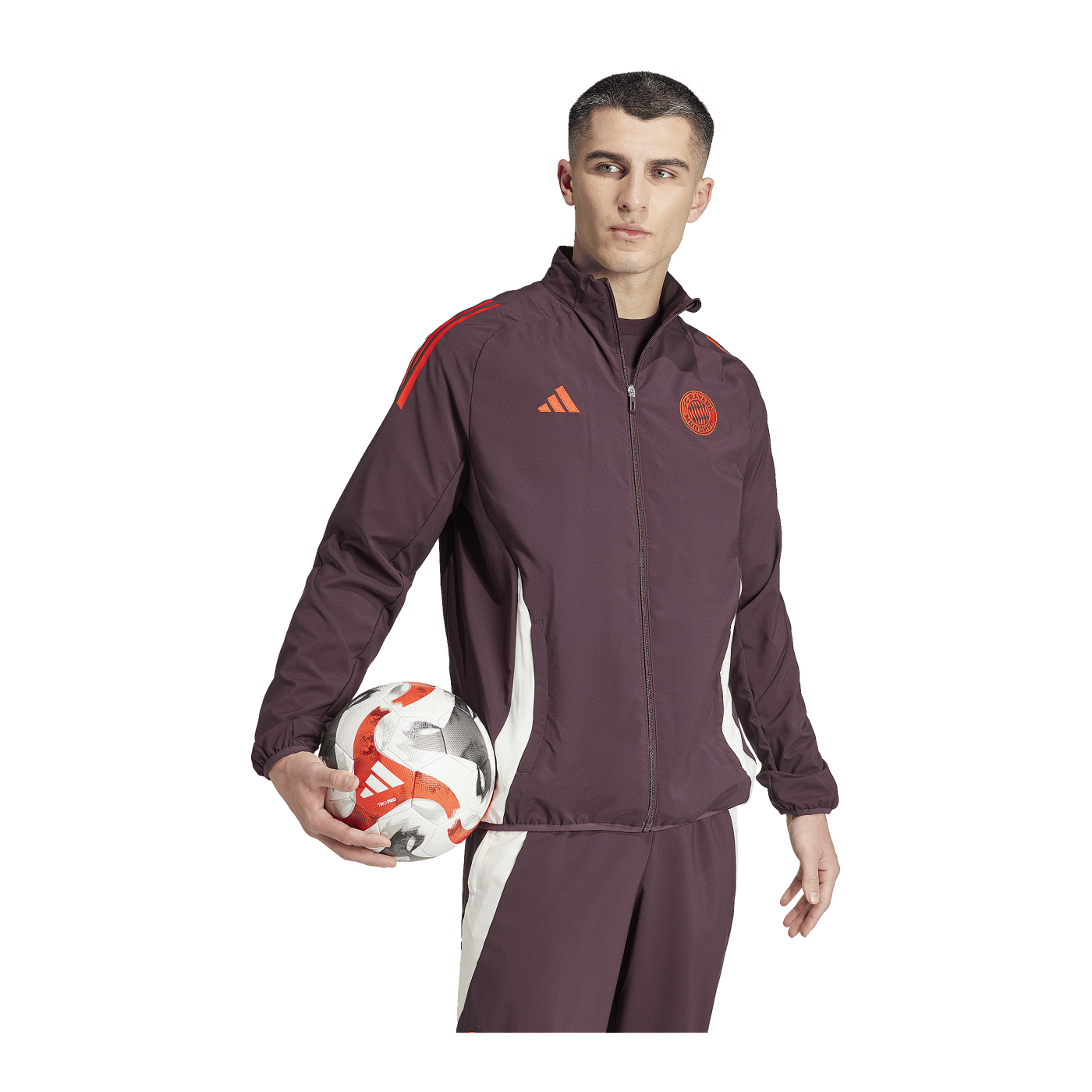 adidas FC Bayern München Prematch Jacke 2024/2025 Rot