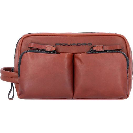 Piquadro Harper Kulturbeutel Leder 23 cm