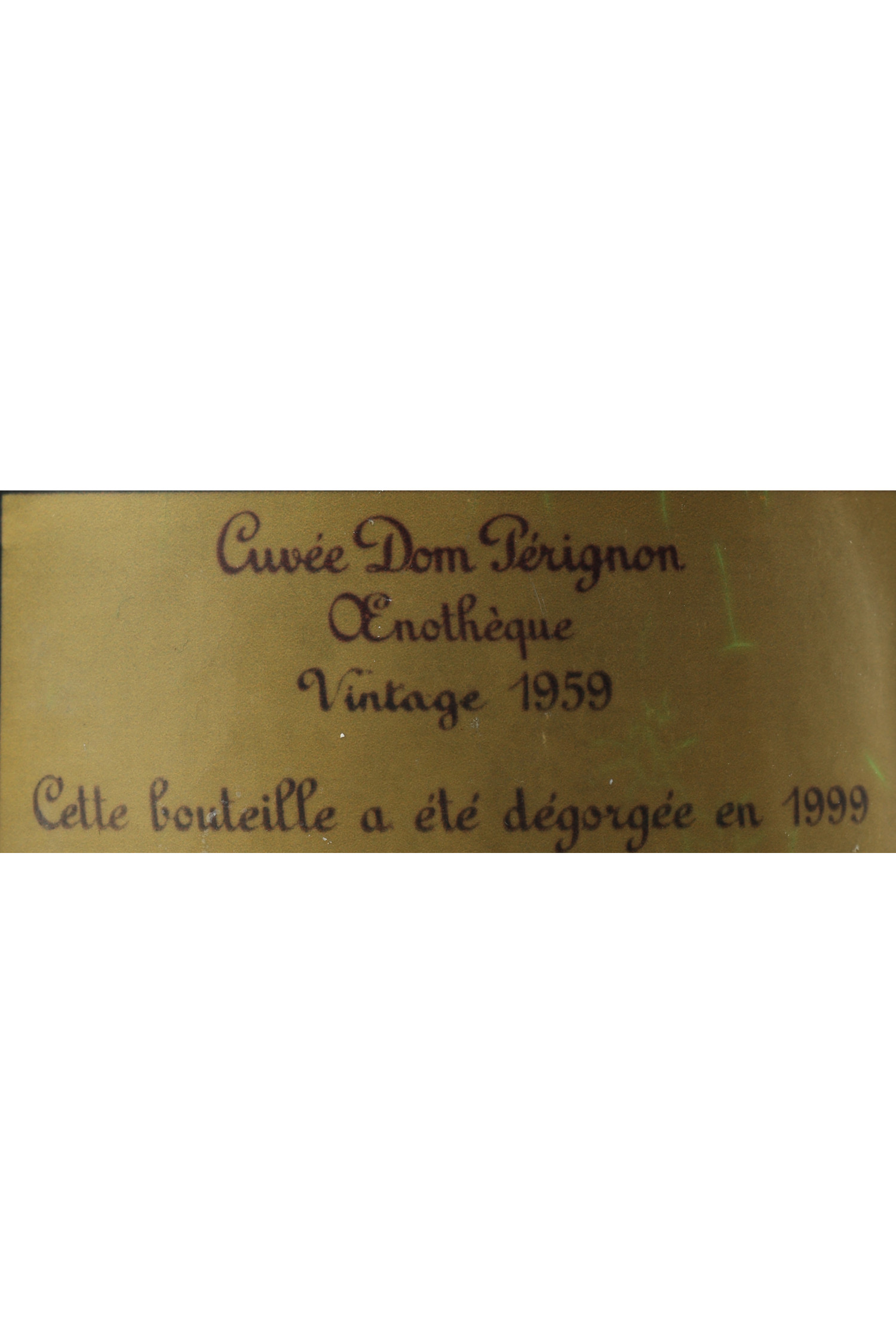 Vin 1959 DOM PERIGNON Oenothèque 1959, Champagne. Vin ancien - SoDivin