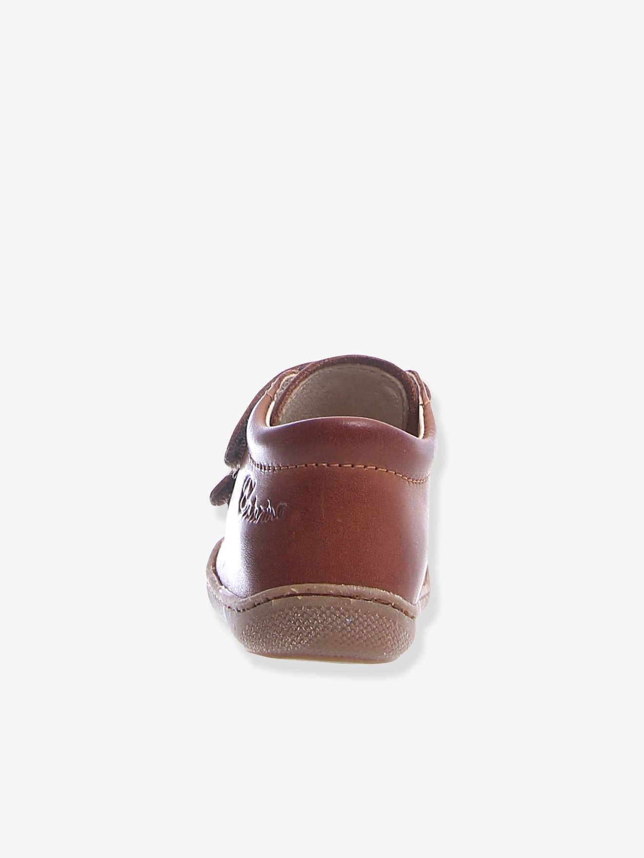 Bottillons bébé Cocoon Velcro NATURINO® 1ers pas cognac