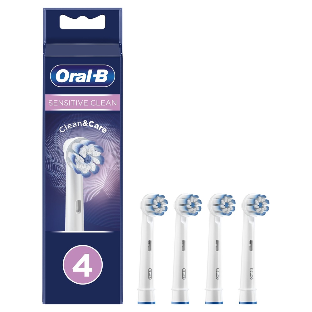 oral-b Oral-B Sensitive Clean Brossette, 4 Brossettes De Rechange