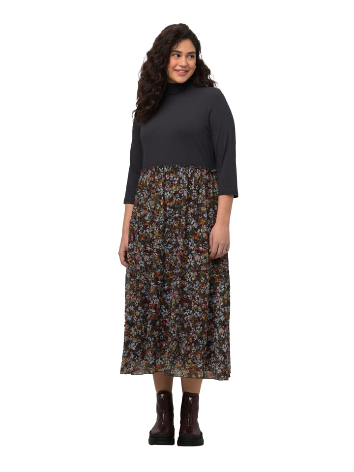 Ulla Popken Jerseykleid in asphalt günstig kaufen