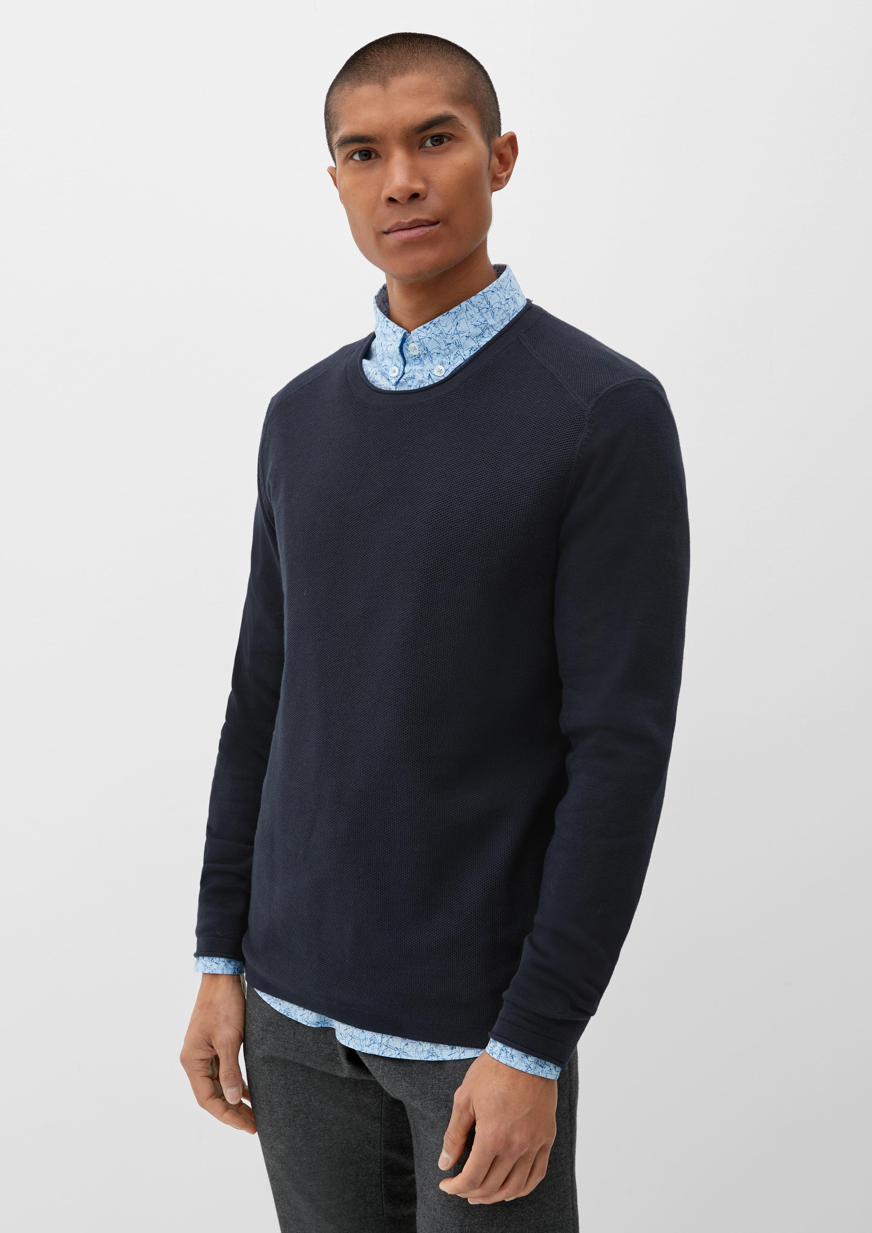 Strickpullover mit Rollsäumen  2124551-5930