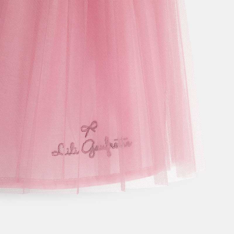 Jupon court en tulle rose fille Lili Gaufrette