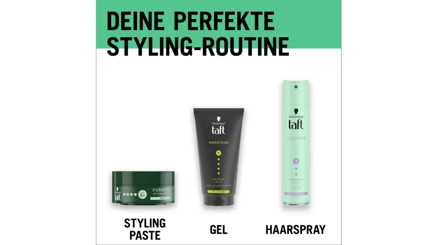 TAFT Marathon Styling Gel 150ml Halt 6 150 ml