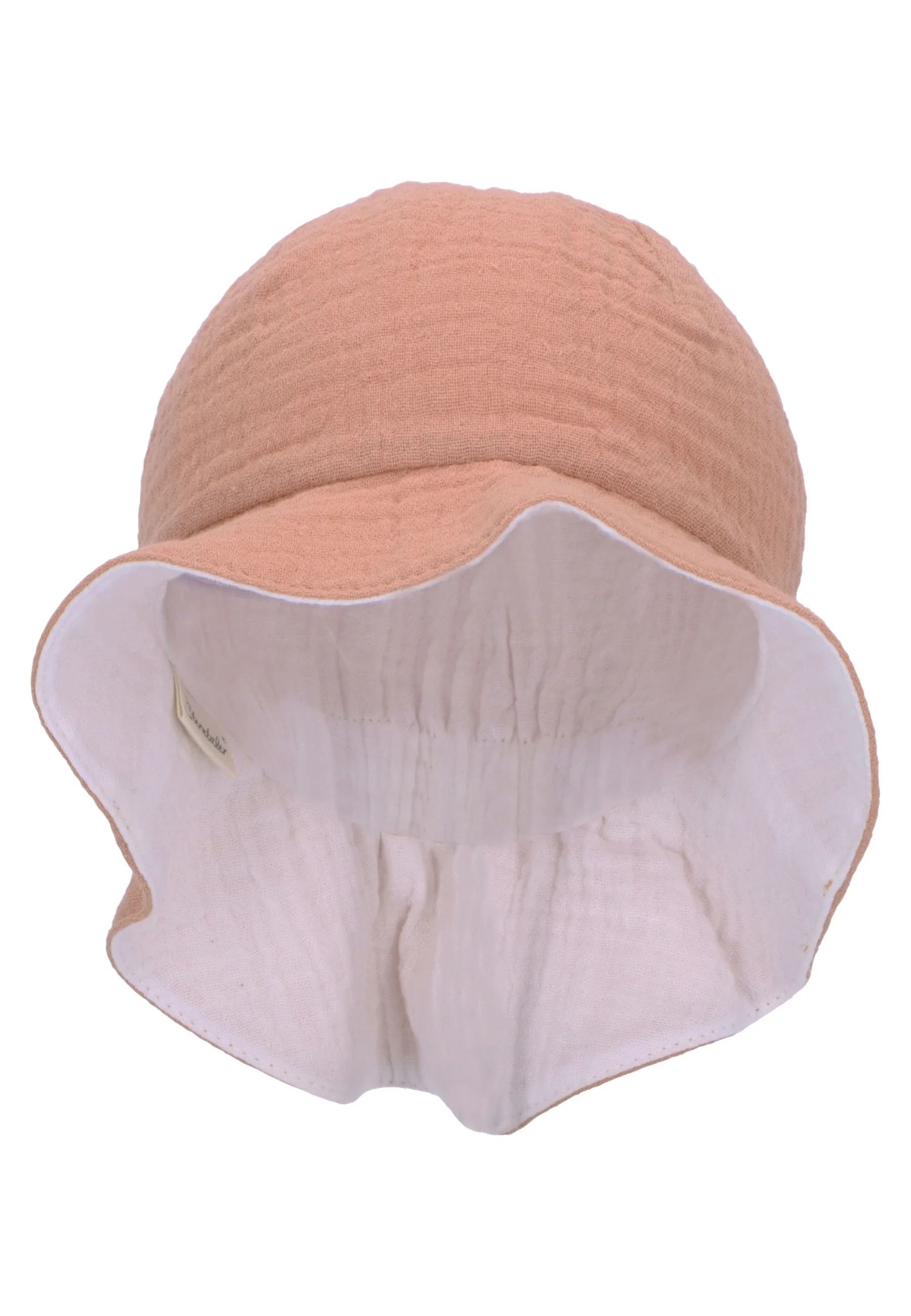 Wende-Sonnenhut aus Baumwoll-Musselin (Bio) UV 30