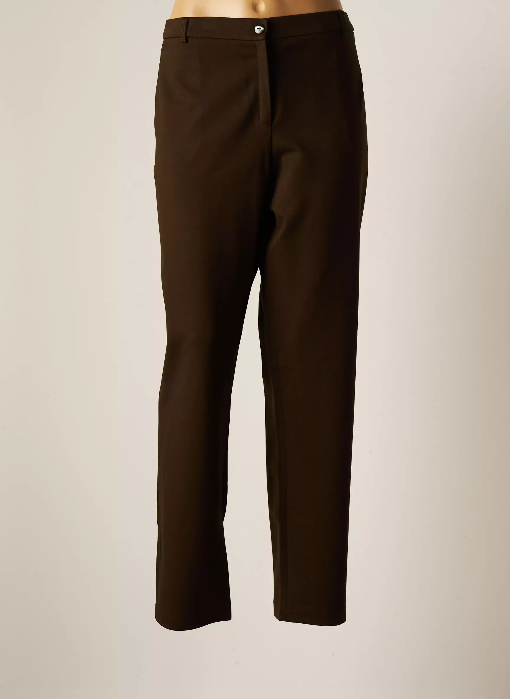 Christine Laure Pantalons Slim Femme couleur marron