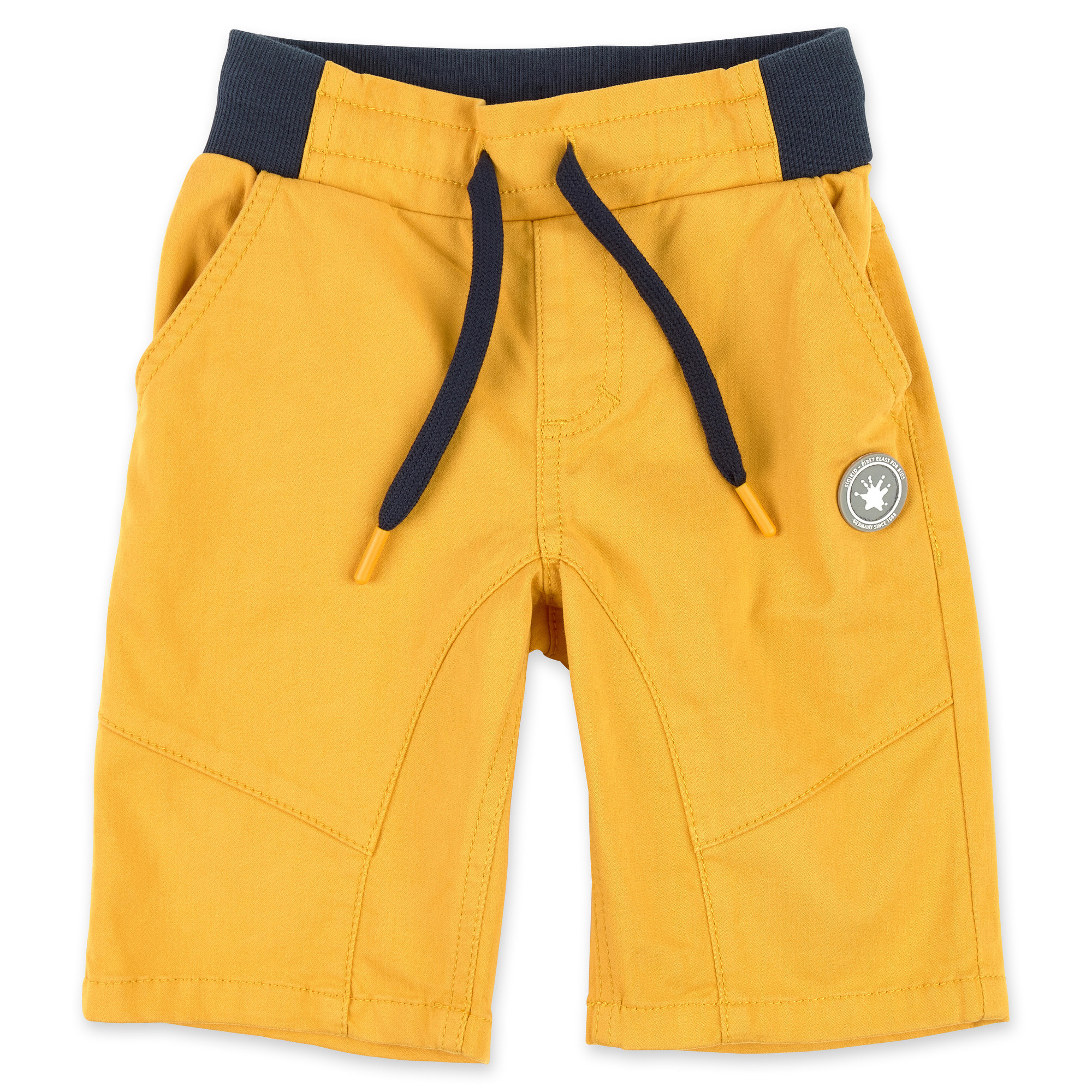 Gelbe Kinder Gabardine Bermuda