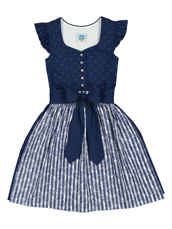 Turi Landhaus Dirndl in Dunkelblau günstig kaufen