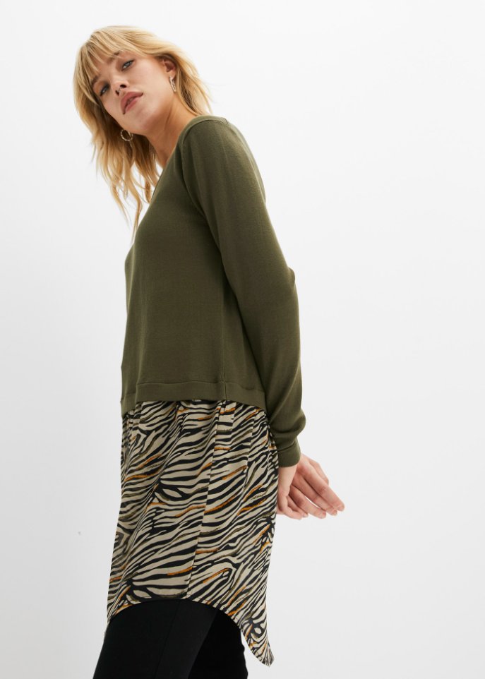 Pullover mit Rockansatz