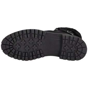 Tom Tailor Schnür Boots in schwarz