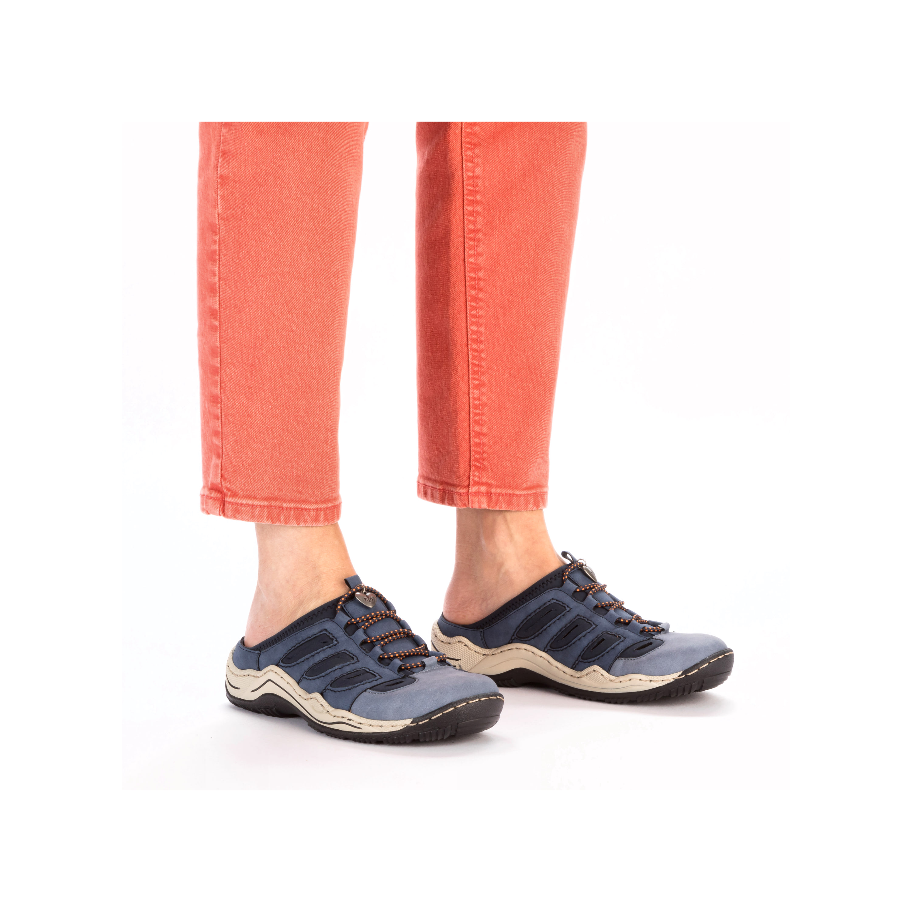 Rieker Damen Clogs hellblau