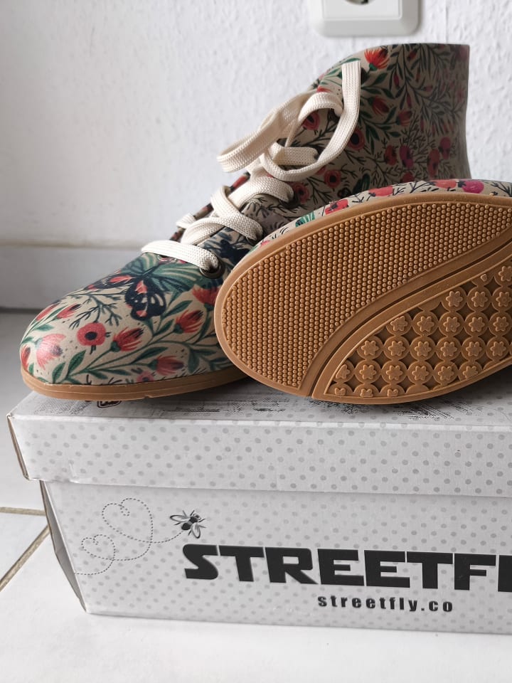 Streetfly Schnürschuhe in Beige/ Bunt günstig kaufen 38