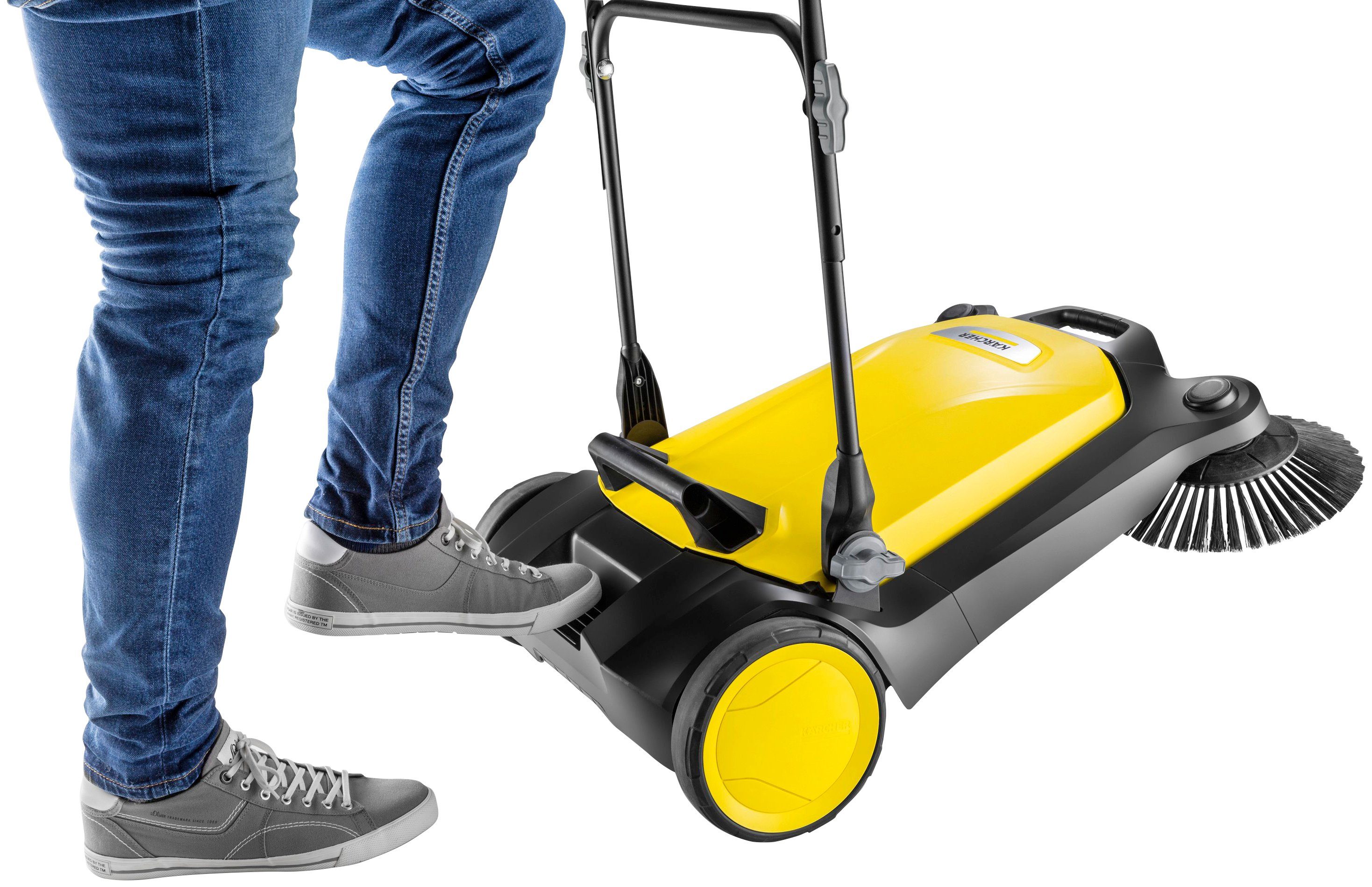 KÄRCHER Handkehrmaschine S 4 Twin, 68 cm Arbeitsbreite, mit 2 Seitenbesen