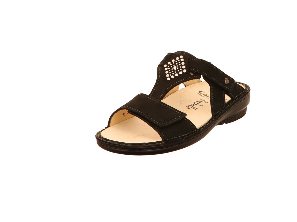 FINN COMFORT Pantoletten schwarz Finn Verin schwarz Nubuk