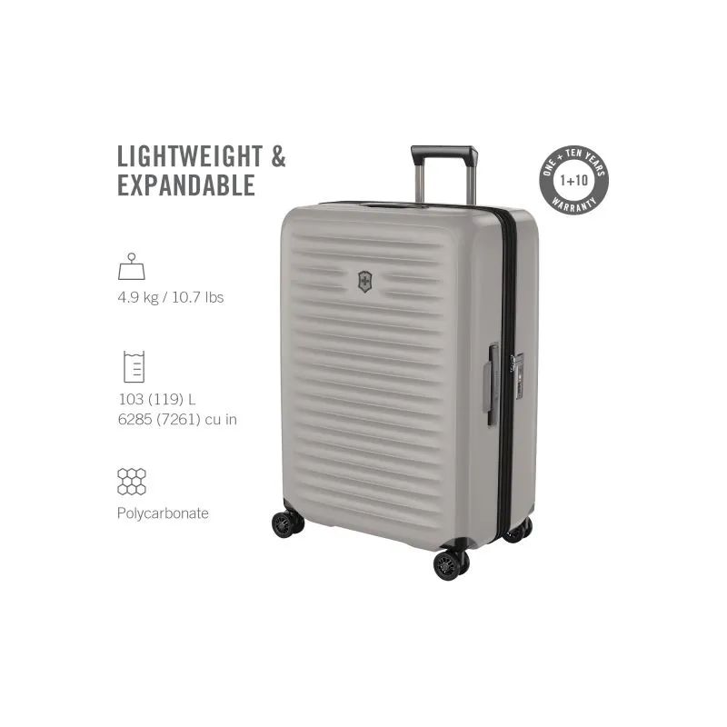 Victorinox Airox Advanced Large Case Erweiterbar (75 cm) - Stone White