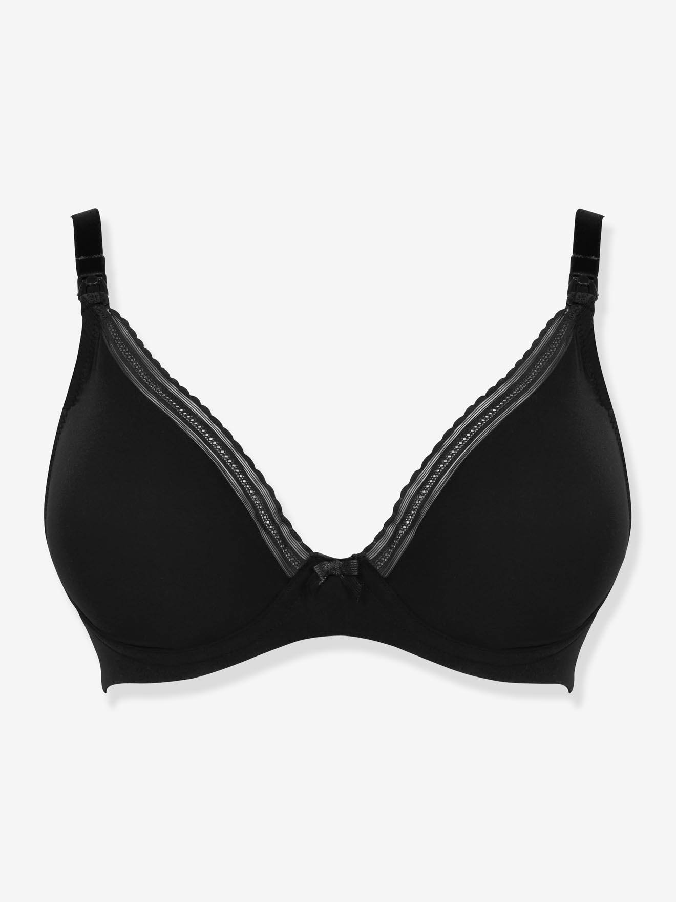 Soutien-gorge de grossesse et d’allaitement Milk CACHE CŒUR avec armatures noir