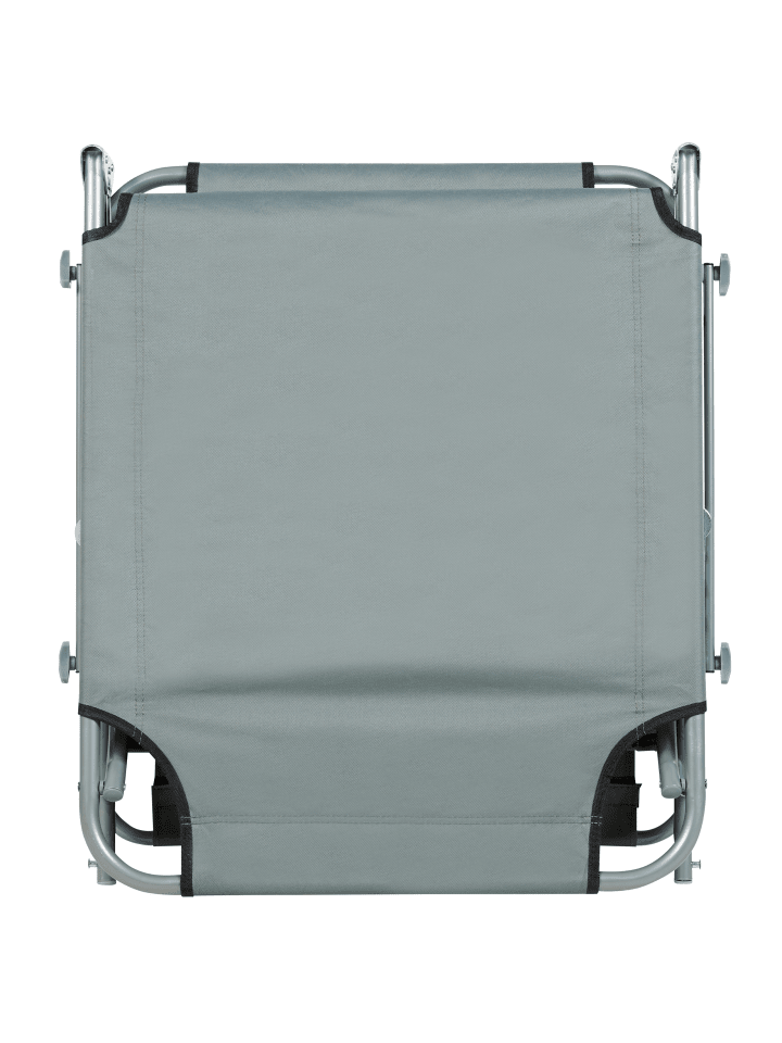 Beliani Gartenliege FOLIGNO in Grau/Silber - (W) 58 x (H) 24 x (L) 205 cm günstig kaufen onesize