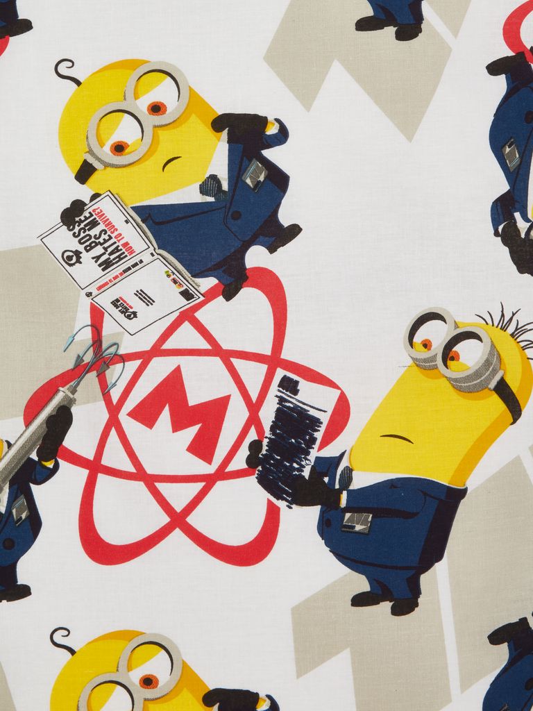 Jogo de cama MINIONS 140x200 branco