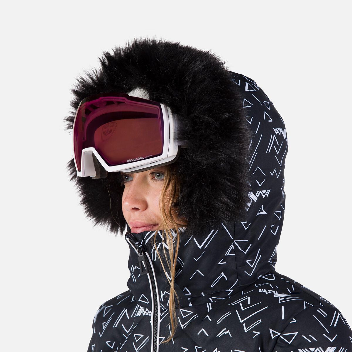 Damensteppjacke mit Print Staci