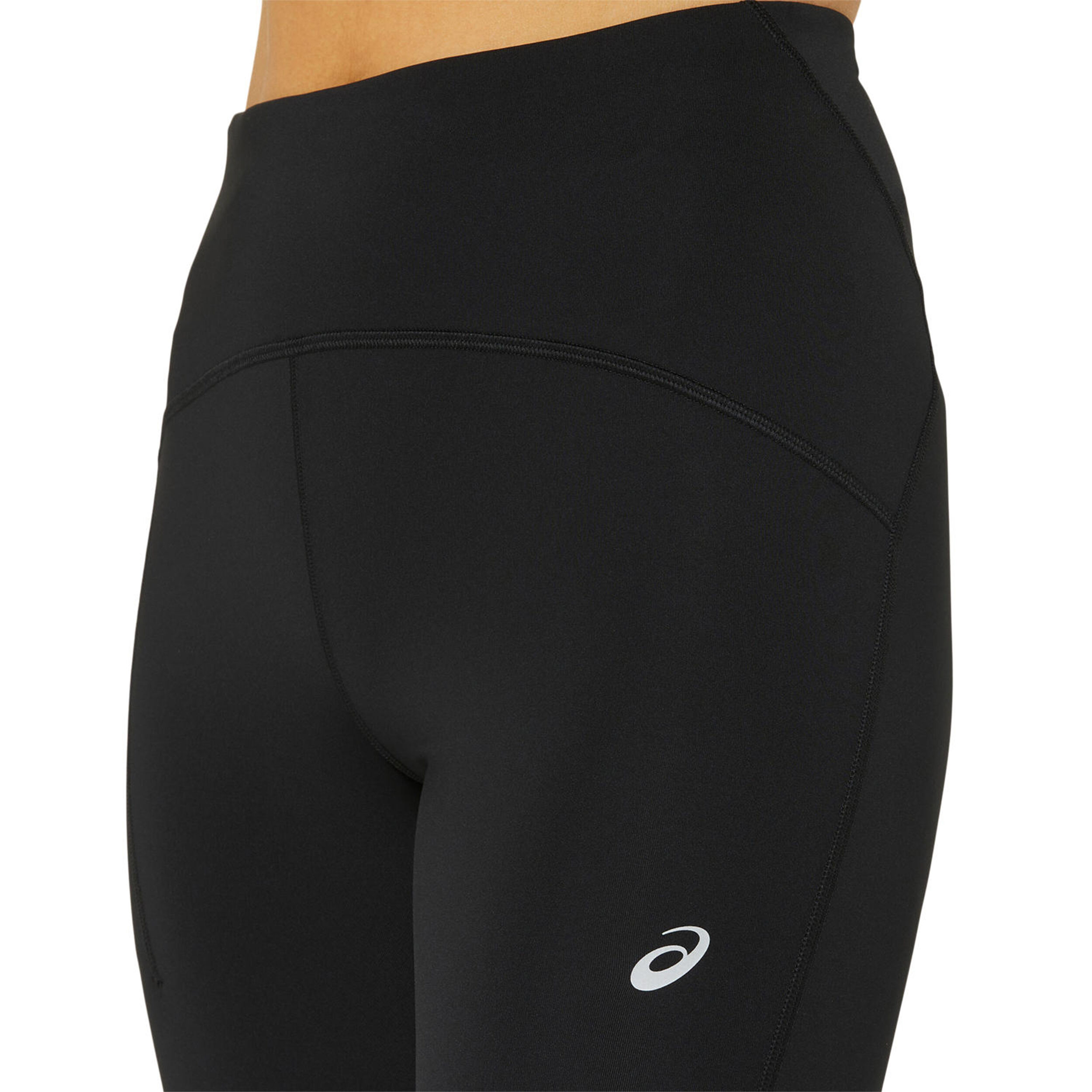 Road High Waist Lauftight Damen - Schwarz