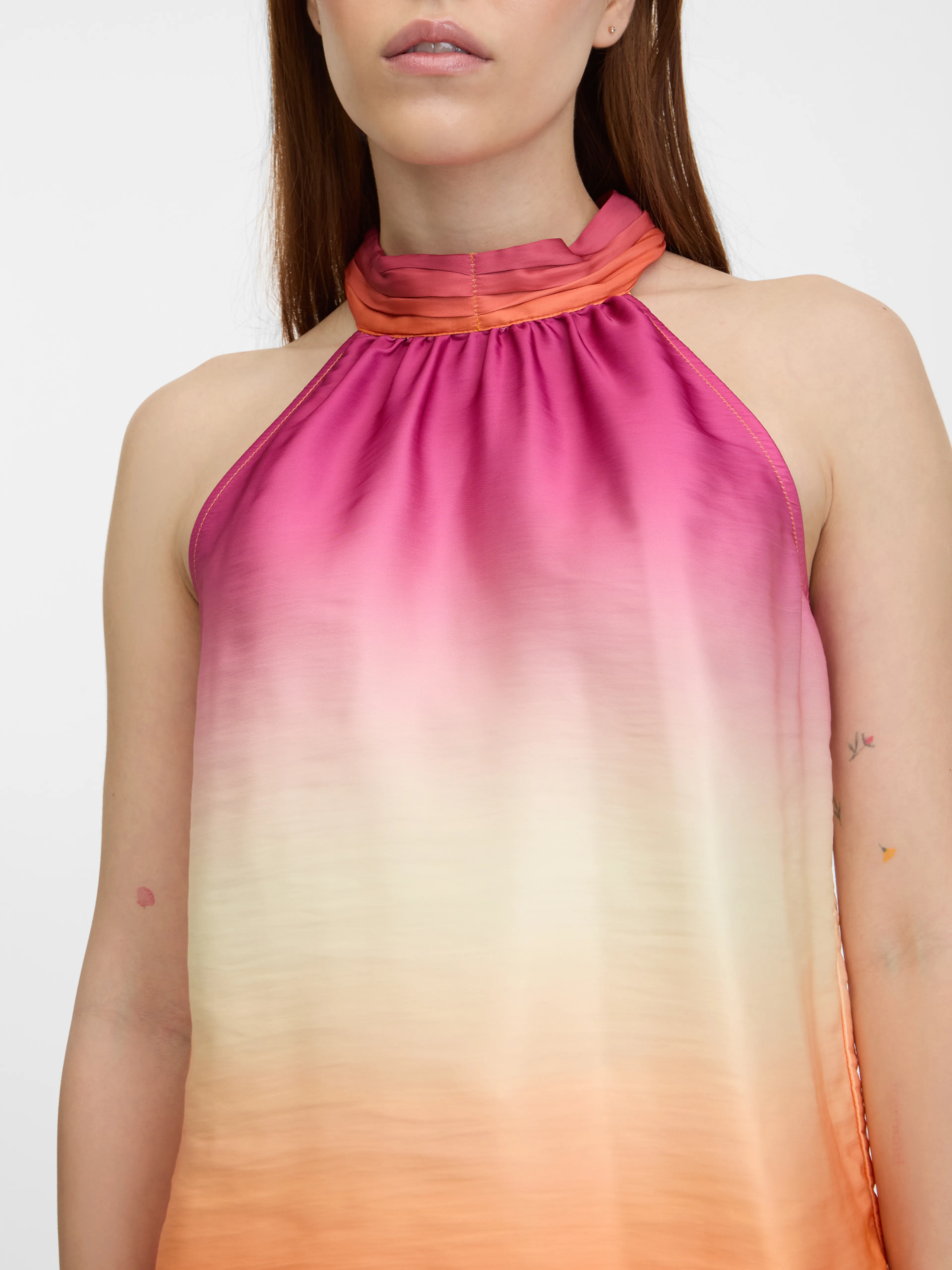 Orangefarbene Damenbluse ORSAY
