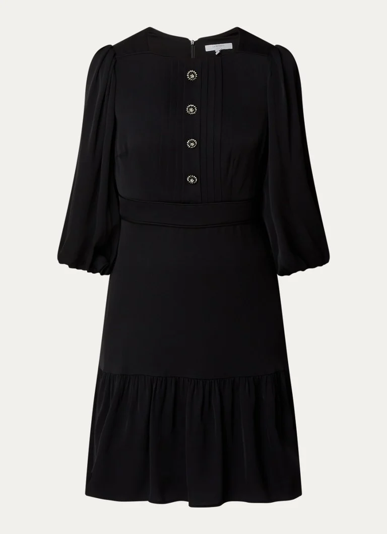 Rochie-tunic scurtă LKBennett de culoarea jadului, cu nasturi decorativi.