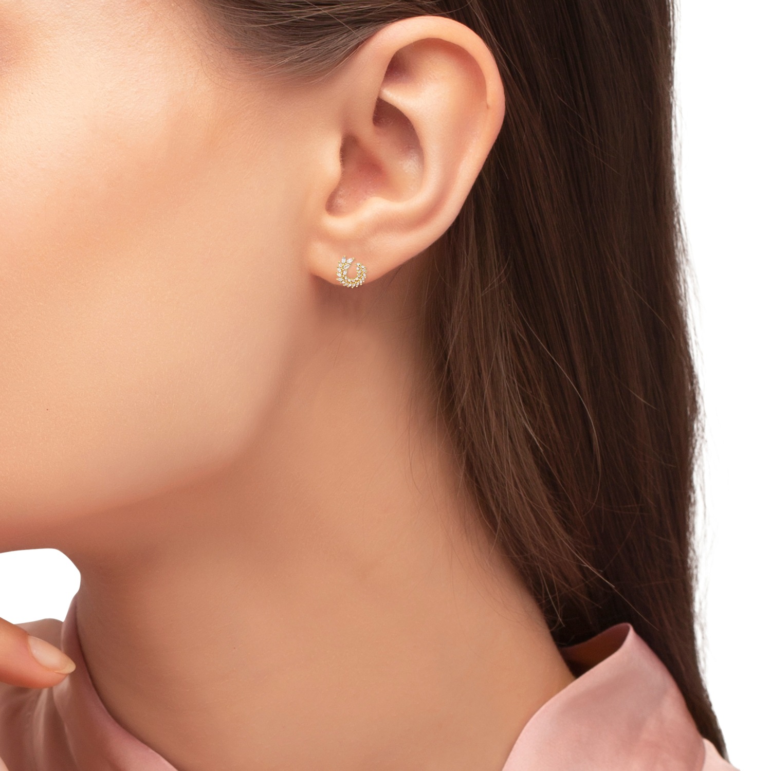 Boucles d'oreilles Heideman Plagula en couleur or