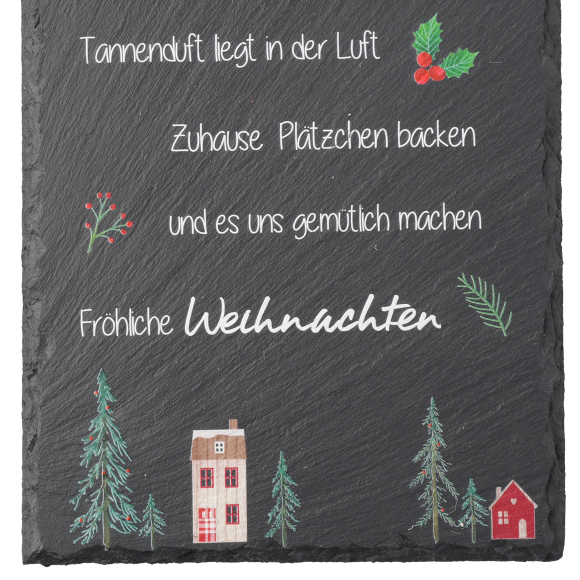 Deko-Hänger  aus Schiefer dunkelgrau