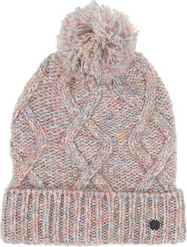 FRAAS Melierte Strickmütze mit Zopfmuster