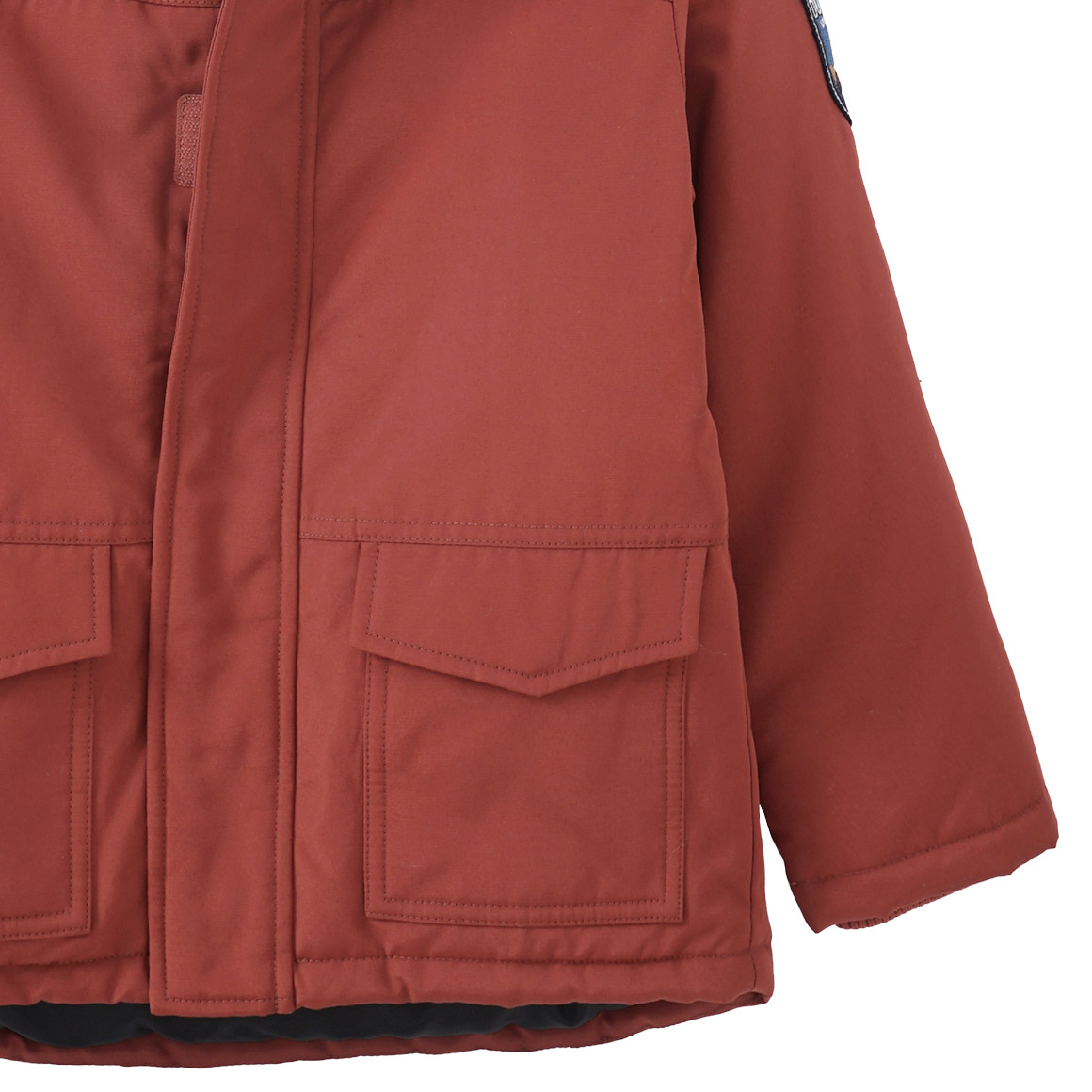 Jungen Parka mit Teddyplüsch